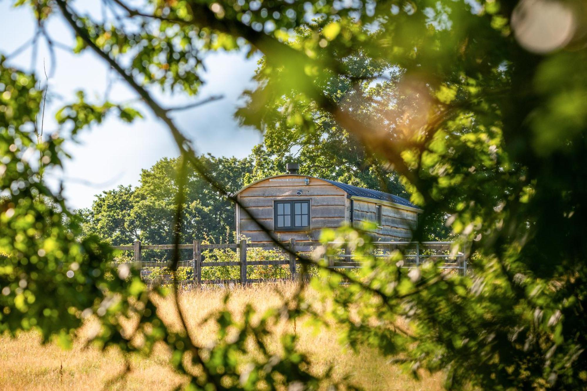 וורצ'סטר Monkwood Shepherds Hut - Ockeridge Rural Retreats מראה חיצוני תמונה